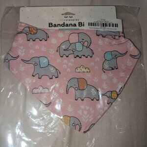 Little Sleepies Pink Elephant Snuggles Bib NEW NWT NIB